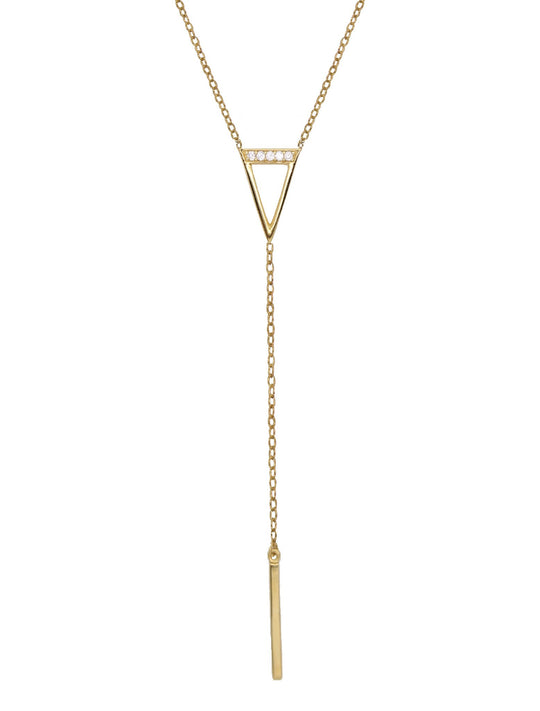 Triangle Lariat Necklace