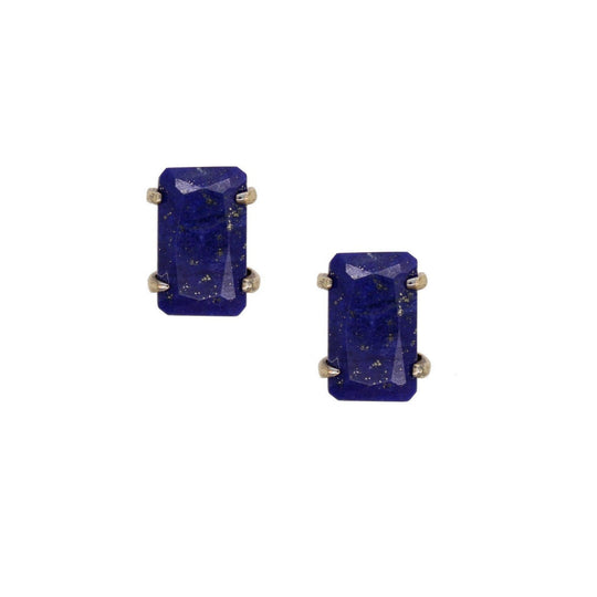 Rachael Ryen -  Lapis Prong Stud in Gold/Blue