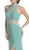High Halter Cutouts Evening Dress