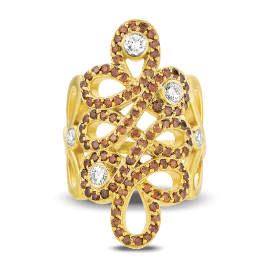 Infinite Love Ring - Champagne Diamonds