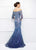 Ivonne D for Mon Cheri - 118D07 Ombre Sequined Tulle Lace Gown  In Blue