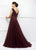 Ivonne D for Mon Cheri - 118D10 Beaded Lace Dress With Tulle Overskirt In Red