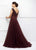 Ivonne D for Mon Cheri - Fitted Beaded Gown With Ballgown Overskirt 118D10 - 1 pc Jasper Red in Size 6 Available