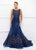 Ivonne D for Mon Cheri - 118D14 Two Piece Sequined Lace Dress In Blue and Gray