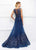 Ivonne D for Mon Cheri - 118D14 Two Piece Sequined Lace Dress In Blue and Gray