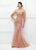 Ivonne D for Mon Cheri - 118D11 Beaded Sweetheart Tulle Trumpet Dress In Pink