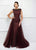 Ivonne D for Mon Cheri - 118D10 Beaded Lace Dress With Tulle Overskirt In Red