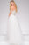 High Neck Overlay Prom Gown 45138
