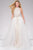 High Neck Overlay Prom Gown 45138