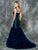 Colors Couture - J031 Sweetheart Mikado Evening Gown  in Blue