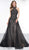 Colors Couture - J081 Lace High Halter Trumpet Dress With Overskirt