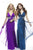 Janique  J121 Iridescent Chiffon Dress in Purple