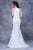 Jadore - J13076 Lace Sequin Embellished Mermaid Gown In White
