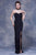 Jadore - J13077 Sweetheart Evening Dress with Choker In Black
