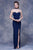 Jadore - J13077 Sweetheart Evening Dress with Choker In Blue
