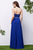 Jadore - J13078 Ruched Sweetheart A-Line Evening Dress In Blue