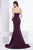 Jadore - J14047 Strapless Sweetheart Satin Crepe Trumpet Dress In Purple