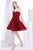 Jadore - J14072 Embellished Strapless Sweetheart A-line Dress In Red