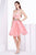 Jadore - J14077 Two Piece Embellished Organza A-line Dress In Pink