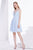 Jadore - J14081 Beaded Deep V-neck A-line Dress In Blue