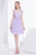 Jadore - J14083 Lace V-neck Chiffon A-line Dress In Purple