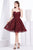 Jadore - J14089 Strapless Lace Sweetheart A-line Dress In Red