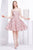 Jadore - J14089 Strapless Lace Sweetheart A-line Dress In Pink