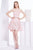 Jadore - J14090 Beaded Sweetheart High Low A-line Dress In Pink
