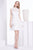 Jadore - J14091 Layered High Neck Lace A-line Dress In White