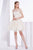 Jadore - J14093 Strapless Embroidered Tulle A-line Dress In Neutral