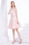 Jadore - J14095 Sleeveless Halter Metallic Fabric A-line Dress In Pink