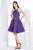 Jadore - J14095 Sleeveless Halter Metallic Fabric A-line Dress In Purple