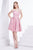 Jadore - J14097 Strapless Scoop Neck Satin Pleated A-line Dress In Pink