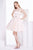 Jadore - J14098 Strapless Satin A-line Dress In Pink