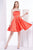 Jadore - J14098 Strapless Satin A-line Dress In Orange