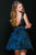 35282 Sleeveless Lace Floral Print A-line Dress