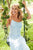 Sherri Hill - 52338 Sexy Open Back Foliage Motif Fitted Dress In Blue