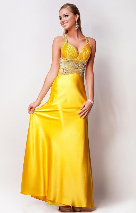 J4897 Dress in Yellow