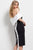 49660 Off Shoulder Knee Length Dress