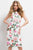50149 Embroidered Floral Cocktail Dress