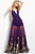 50312 Plunging Romper Colorful Sheer Skirt