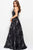 50341 Beaded Sleeveless Jewel Evening Gown
