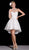 Jadore - J6043 Strapless Lace Sweetheart High Low A-line Dress In White