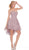 Jadore - J6043 Strapless Lace Sweetheart High Low A-line Dress In Pink