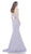 Jadore - J7004 Strapless Sweetheart Neoprene Two Piece Mermaid Gown In Purple