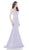 Jadore - J7004 Strapless Sweetheart Neoprene Two Piece Mermaid Gown In Purple