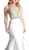 Cinderella Divine - Beaded Halter Mikado Mermaid Prom Dress