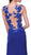 Beaded Lace Illusion Bateau Sheath Dress