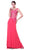 Beaded Lace Illusion Bateau Sheath Dress
