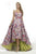 Janique JA2002 - Strapless Sweetheart Hi-Lo Floral Ballgown In Purple Floral and  Multi-Color